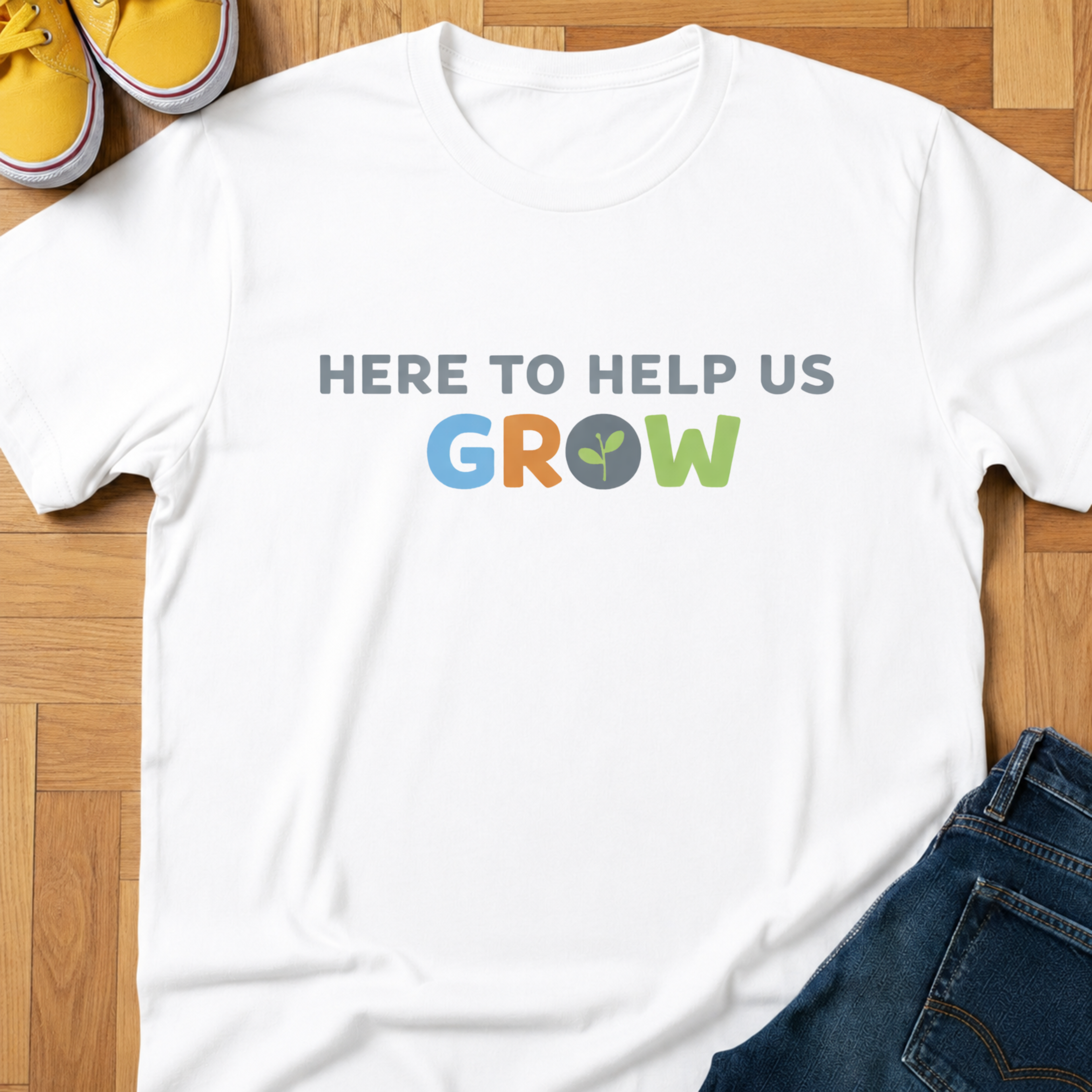 Here To Help Us Grow - Kids Tee