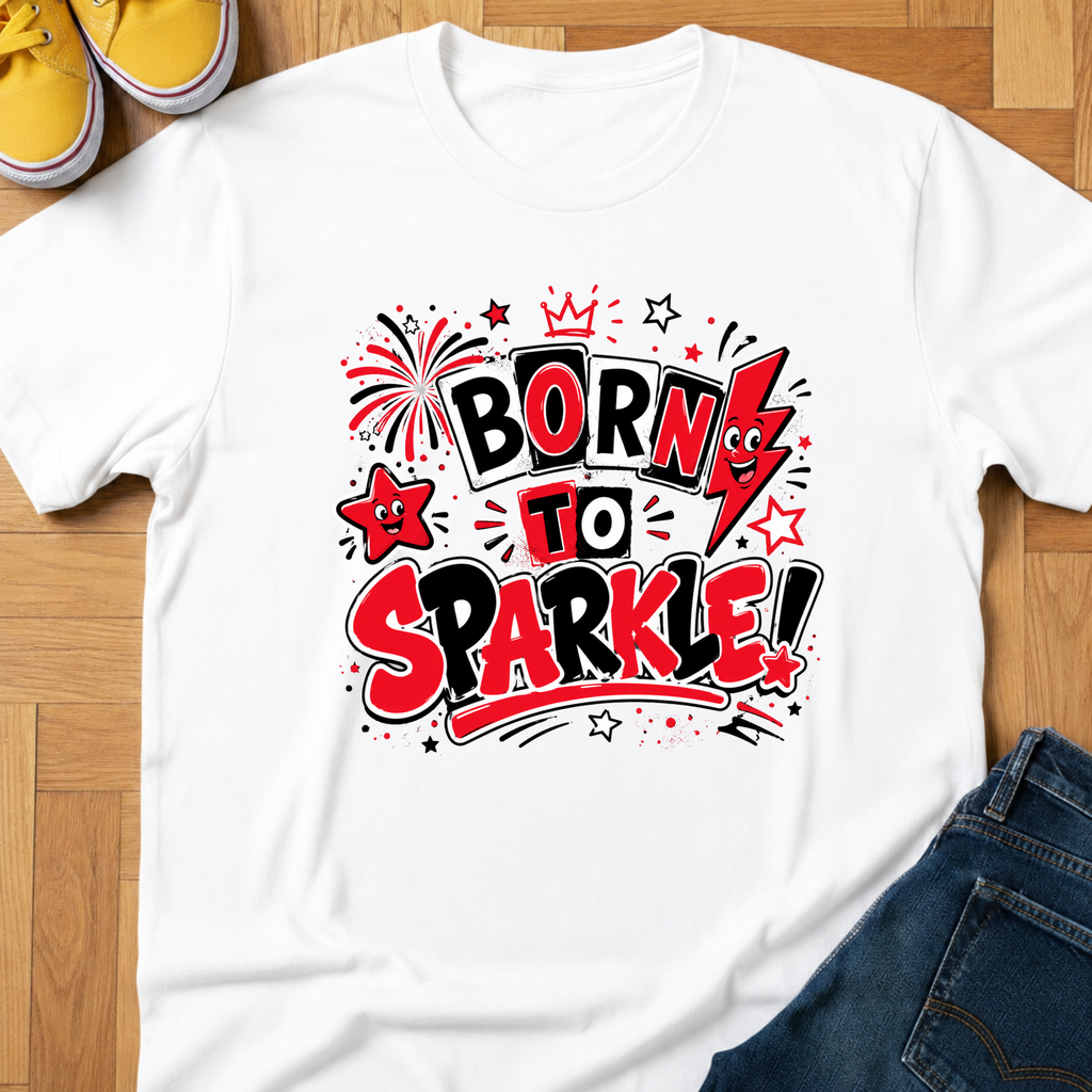 USA Born To Sparkle - Kids Tee