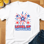 USA Level Up The Fourth - Kids Tee