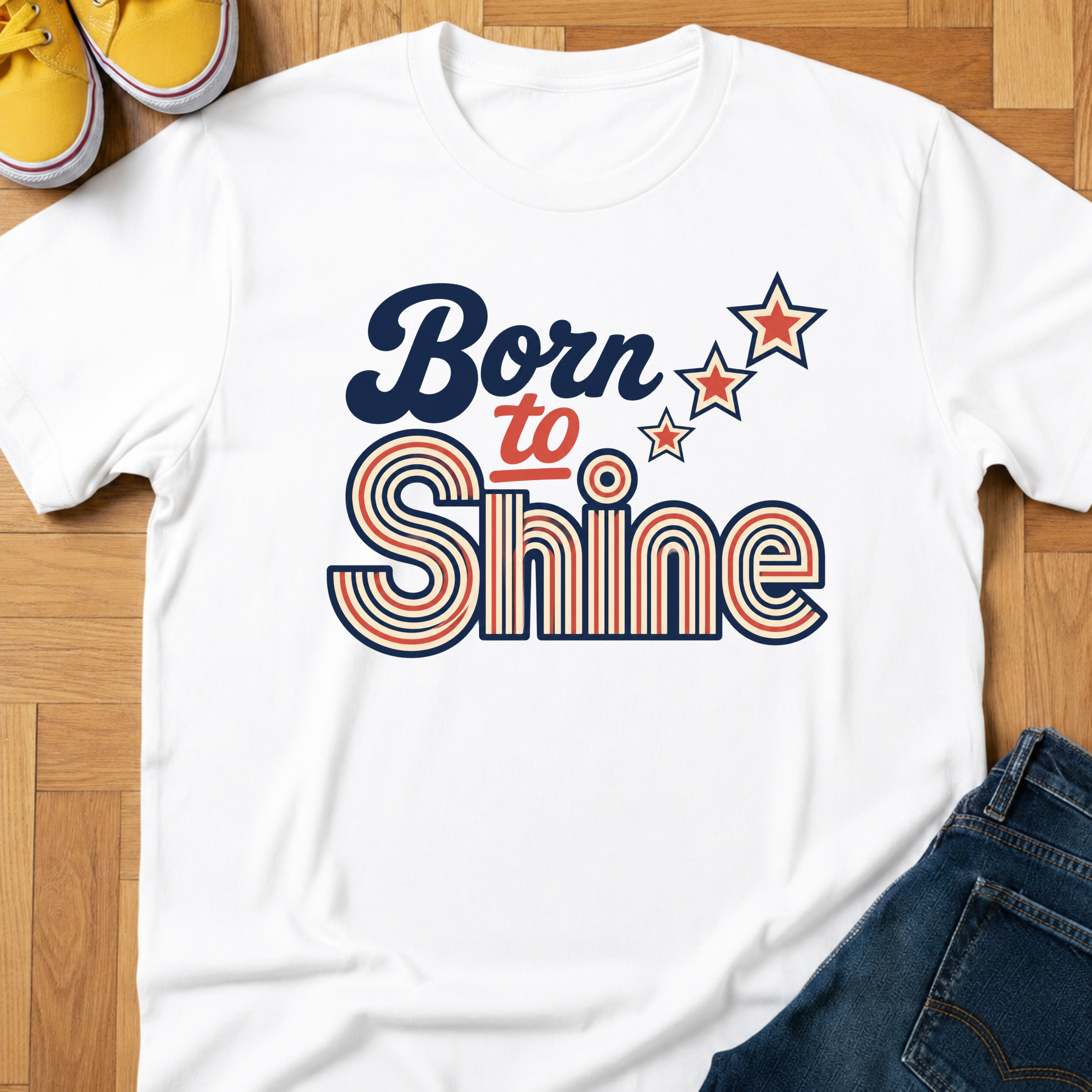 USA Born To Shine - Kids Tee