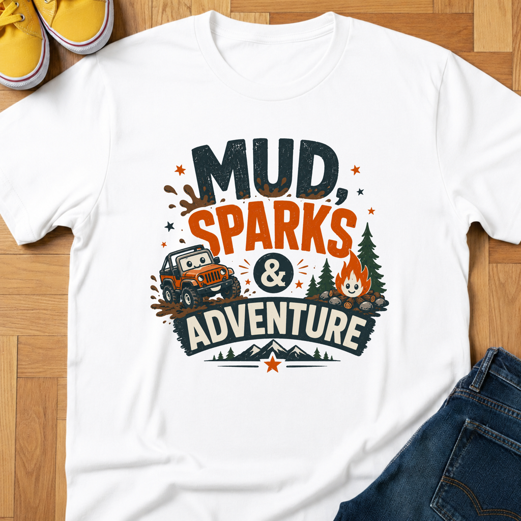 USA Mud, Sparks & Adventure - Kids Tee